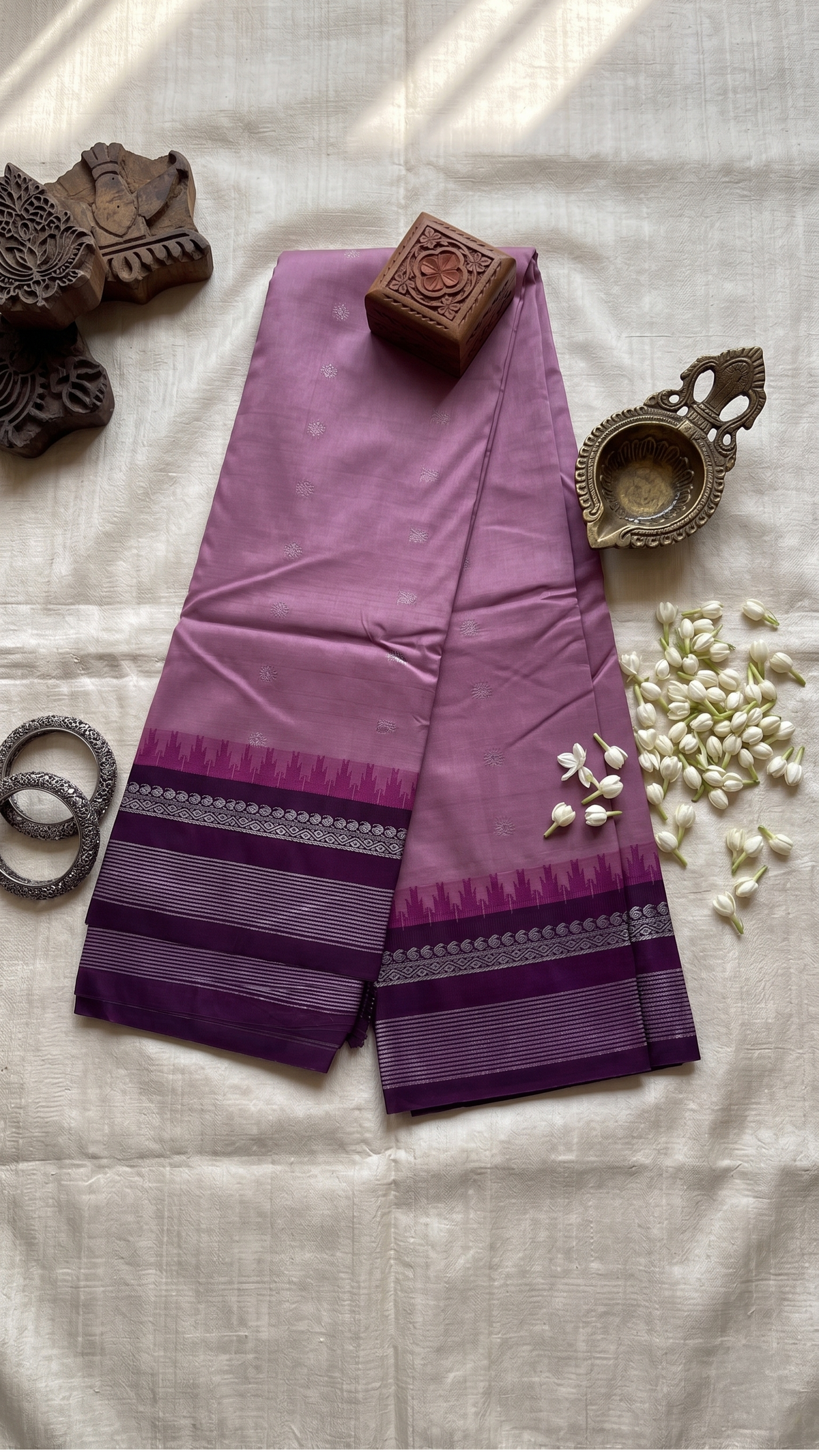 Traditional Semi Gadwal Saree