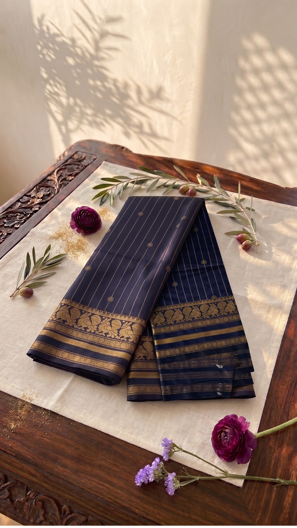 Traditional Semi Gadwal Saree