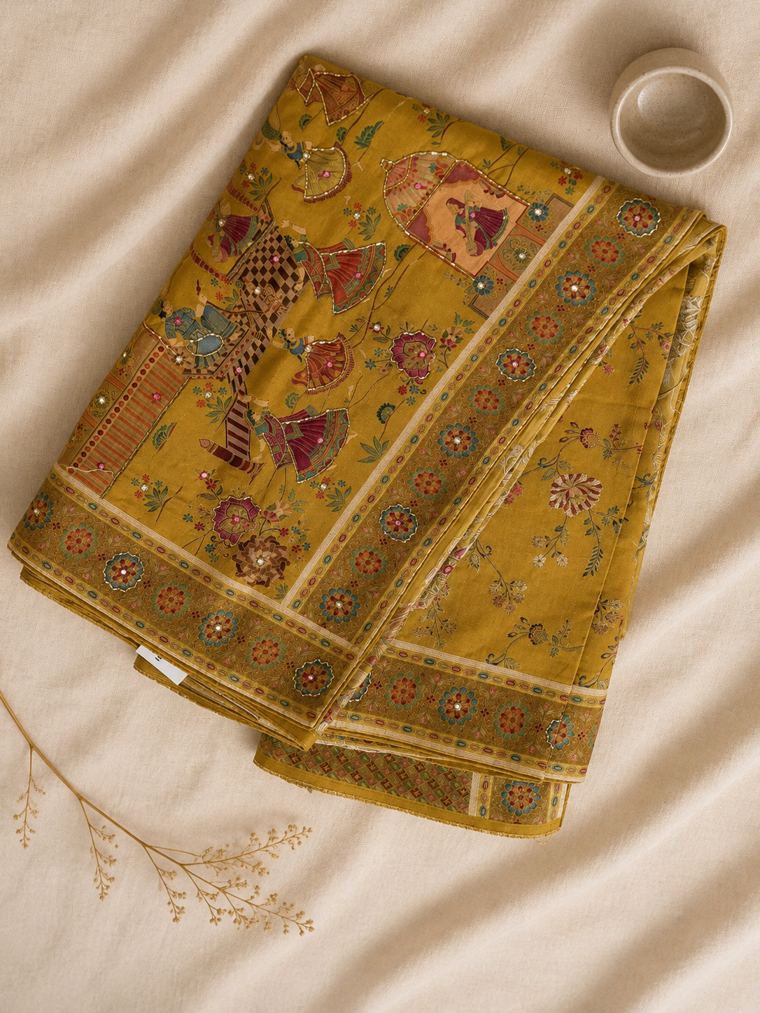 Multi-Colored Heritage Motif Saree