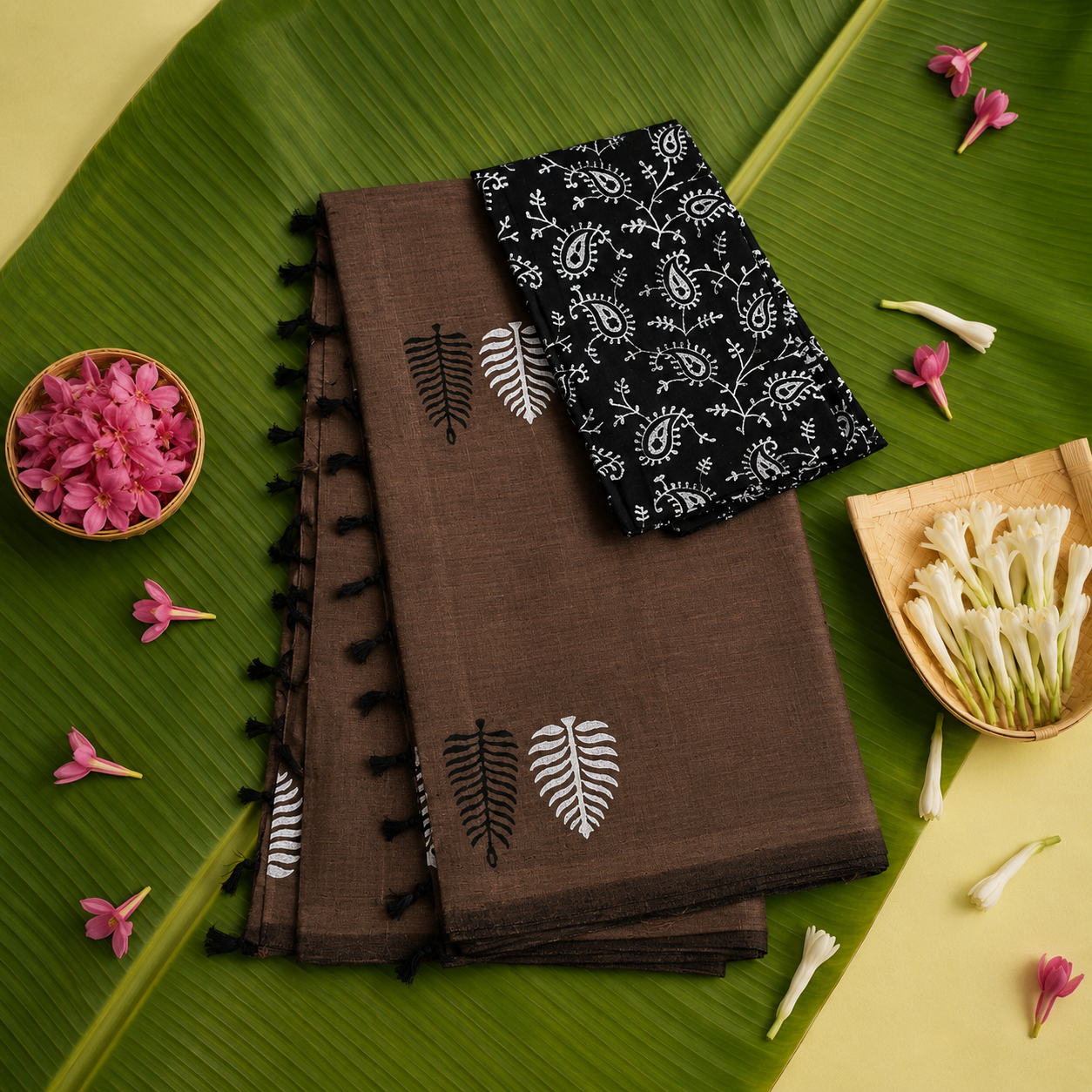 Cotton Saree Block Print