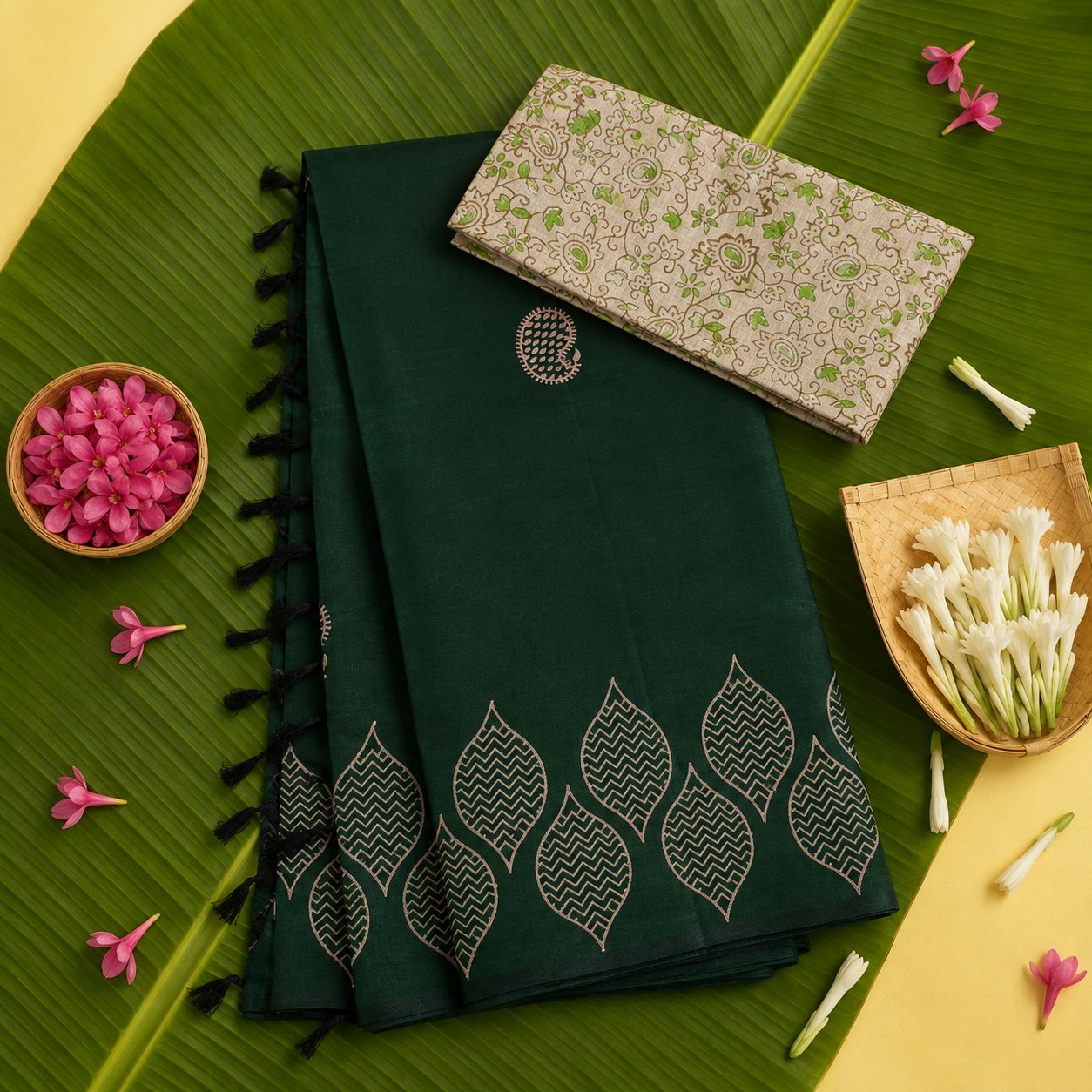 Cotton Saree Block Print