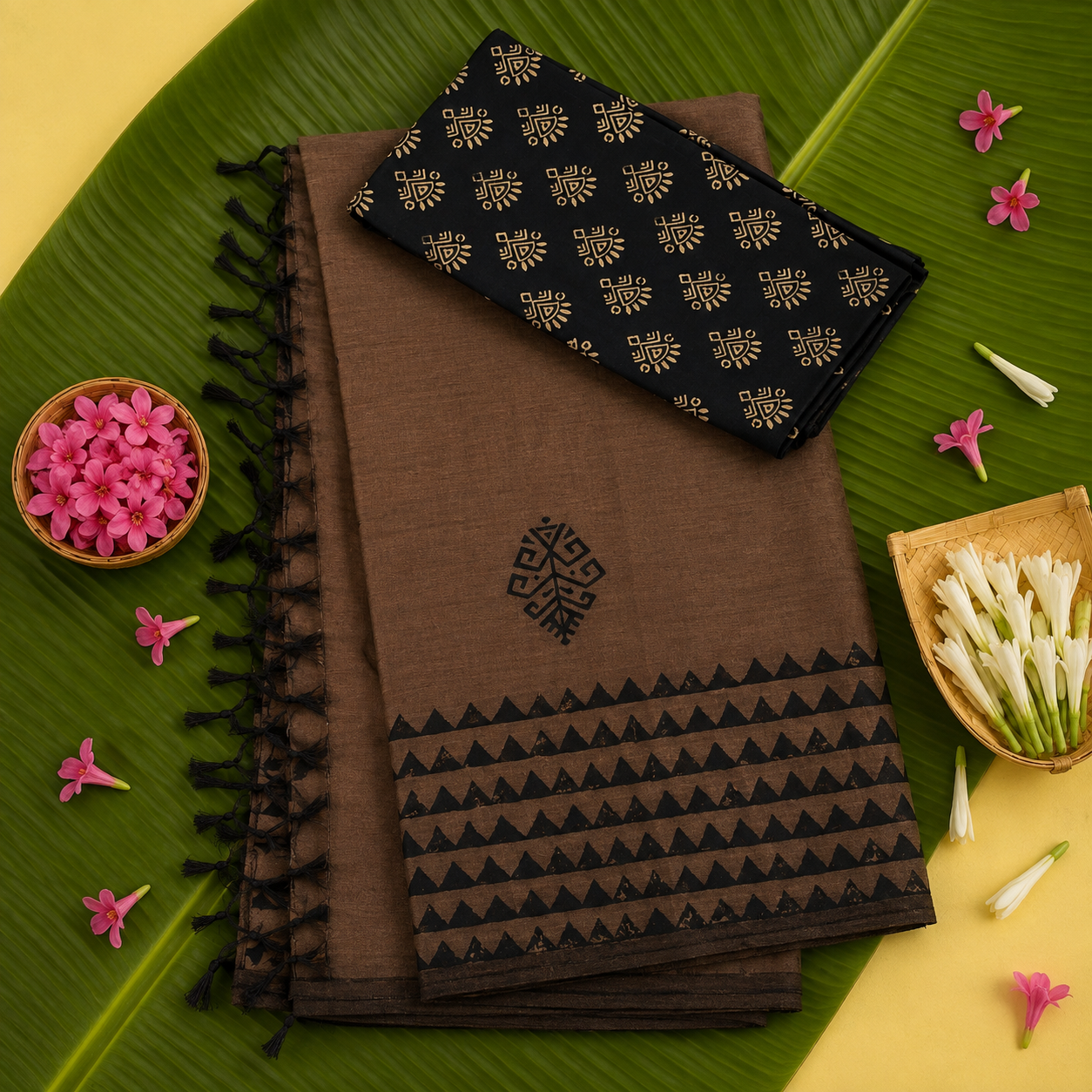 Cotton Saree Block Print