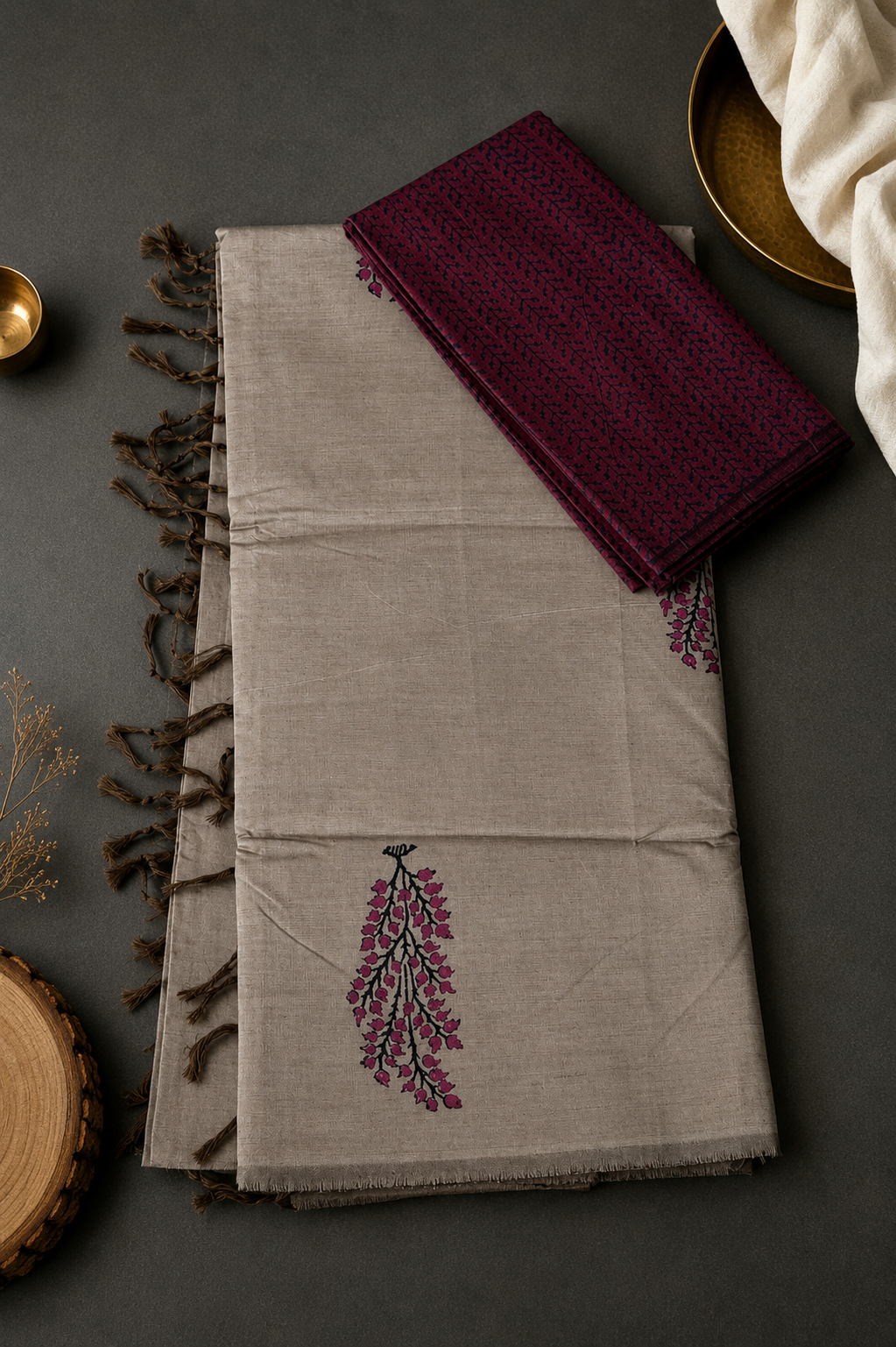 Cotton Saree Block Print