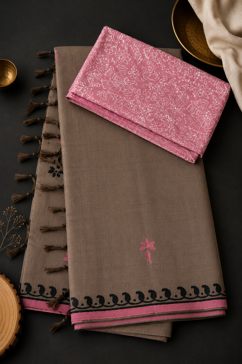 Cotton Saree Block Print