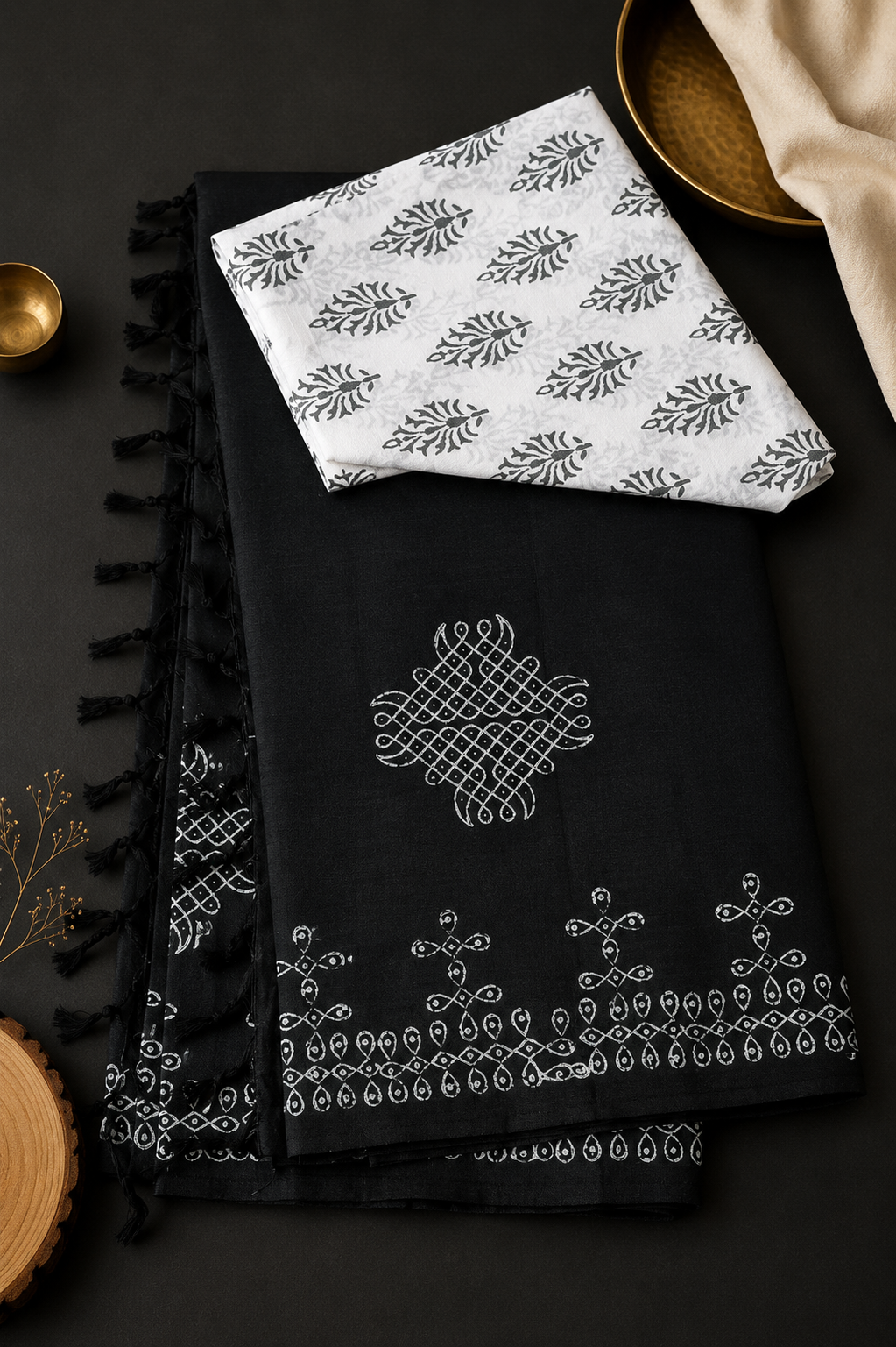 Cotton Saree Block Print