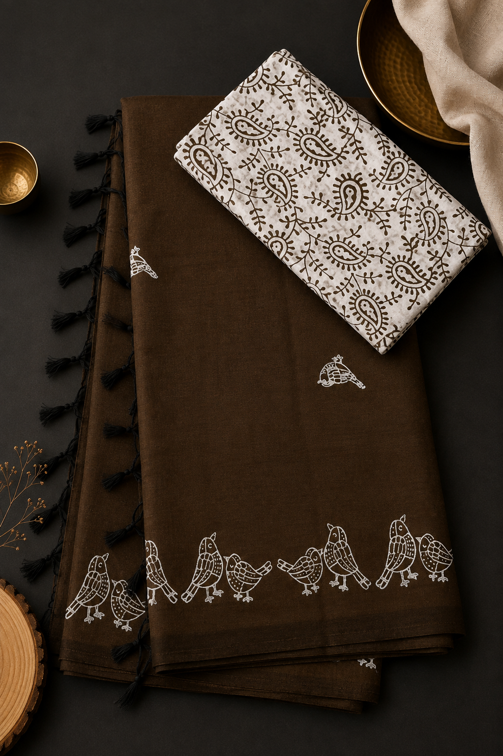 Cotton Saree Block Print