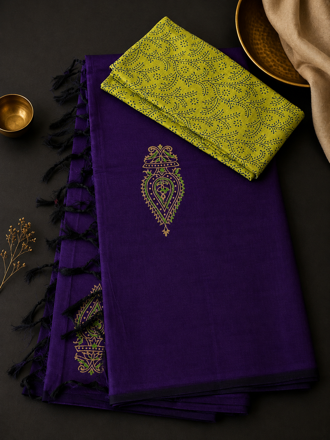Cotton Saree Block Print